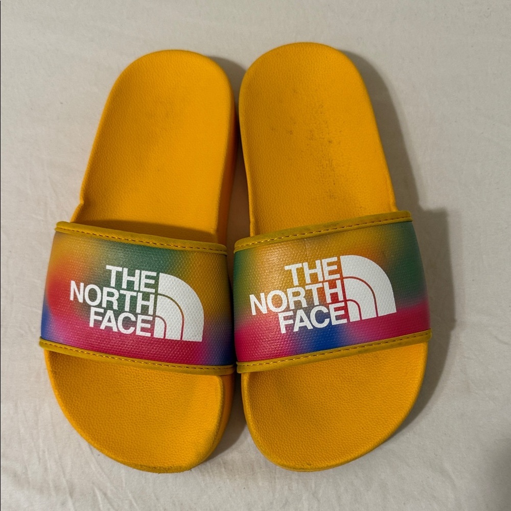 The North Face kids 2 Vibrant Yellow Slide Sandals